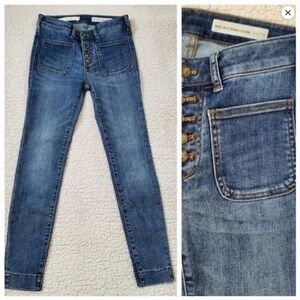 Pilcro and the Letterpress Skinny High Rise Denim Legging Size 28